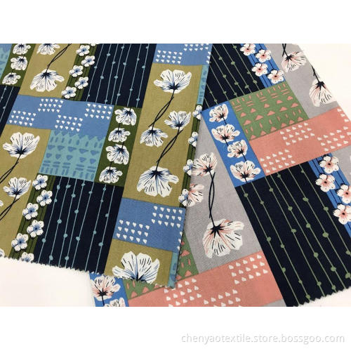 Classical Design Cotton Linen Printed Fabric